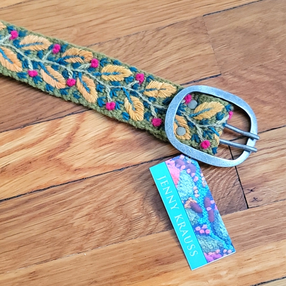 Jenny Krauss Wool Belt Medium 38" NWT